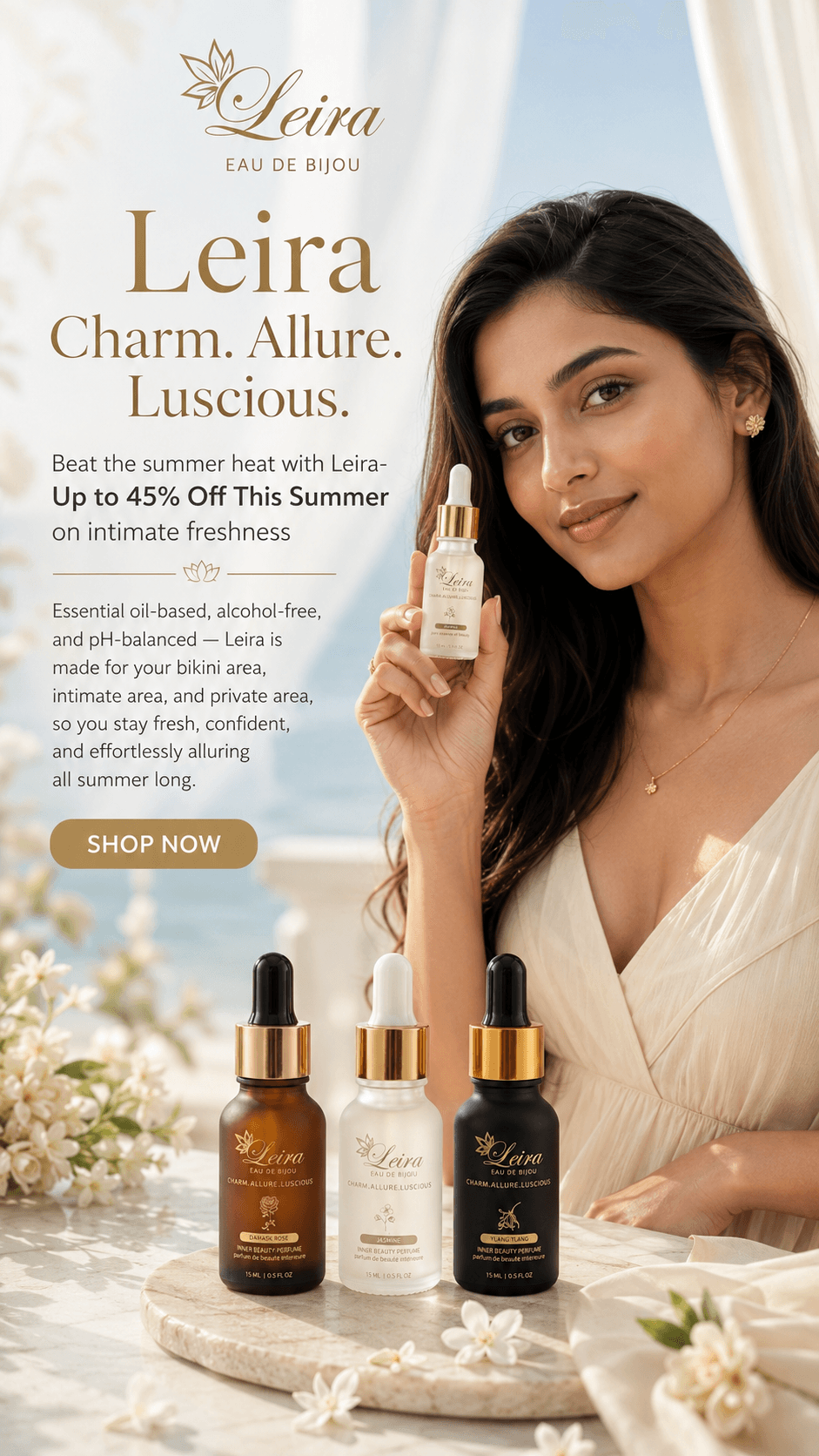 Leira summer offer: up to 45% off intimate freshness