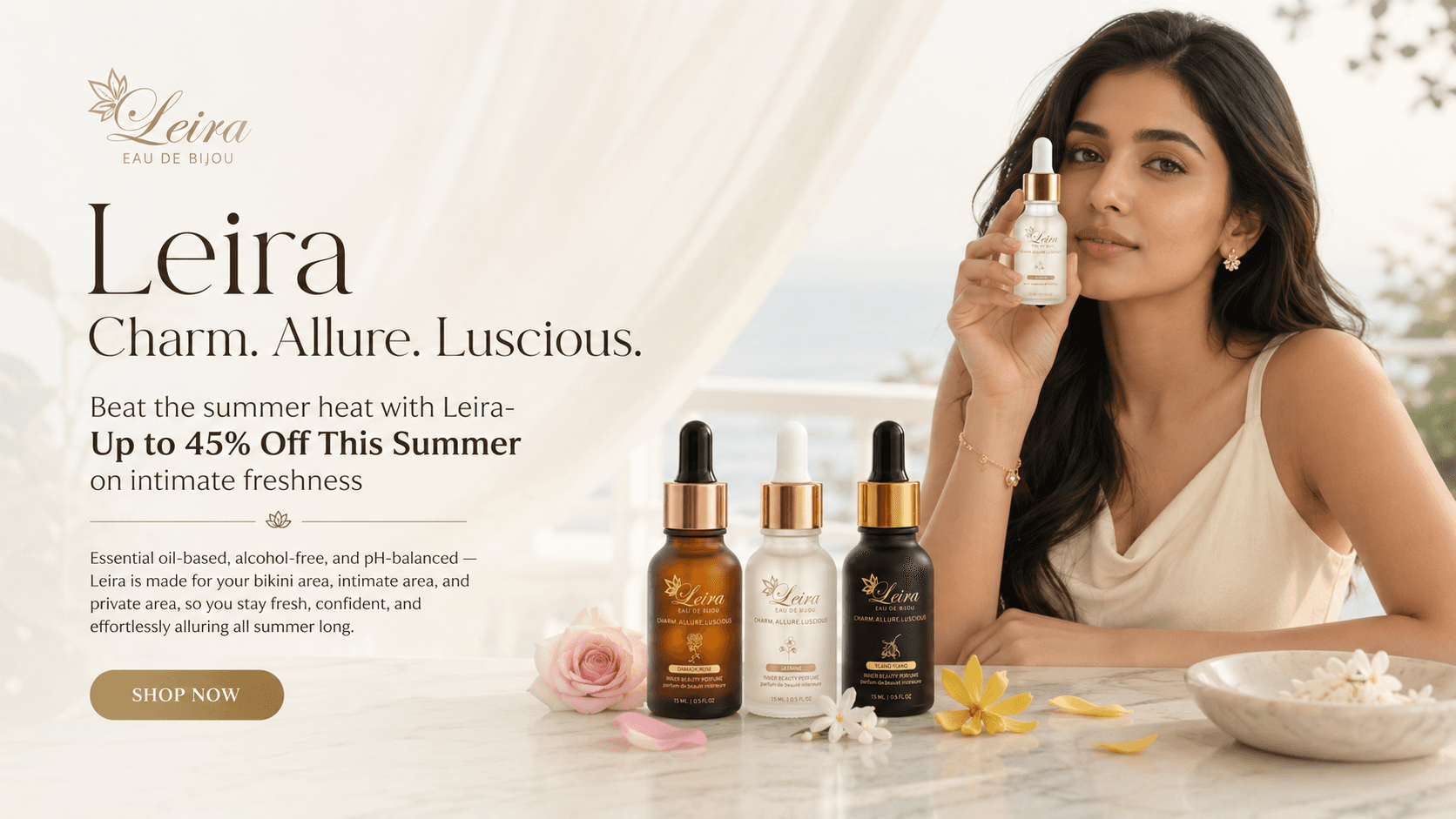 Leira summer offer: up to 45% off intimate freshness